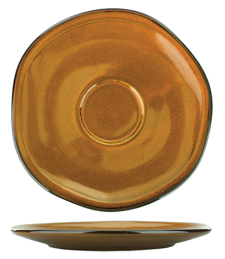 Luna™ Special Order Tea Cup Saucer (Terracotta)