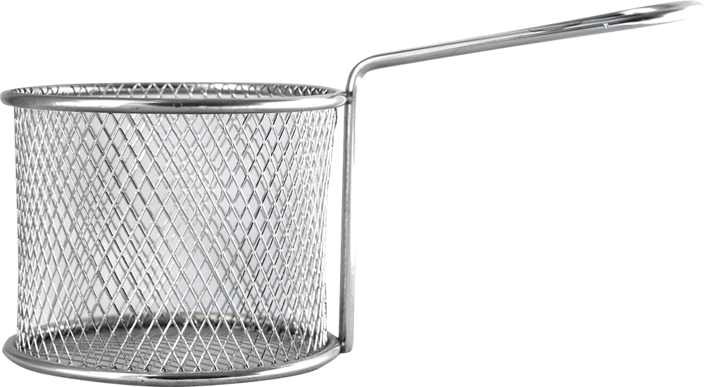 Stainless Steel Fry Basket - Round